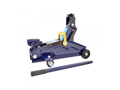 Домкрат гидравлический подкатной 2 т, в кейсе, высота подъема 145-300 синий