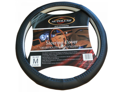 Оплетка д/руля AL-037 (черн.) M
