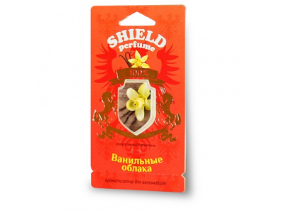 Ароматизатор FOUETTE "Shield perfume" мембранный "Ванильные облака" S-1