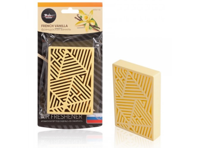 Ароматизатор под сиденье пластик "3D-лабиринт" французская ваниль