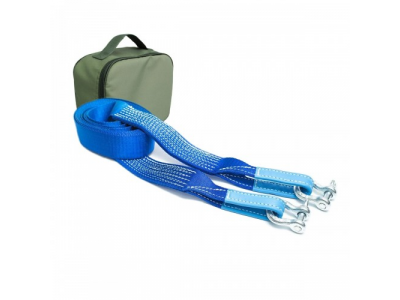 Динамический строп (рывковый) 4.5 т 5 м серия "Стандарт" + сумка (олива), Tplus