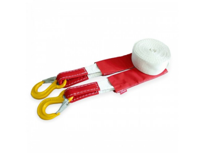 Ремень буксировочный эластичный 10 т 5 м серия "Туризм" Крюк/Крюк, Tplus