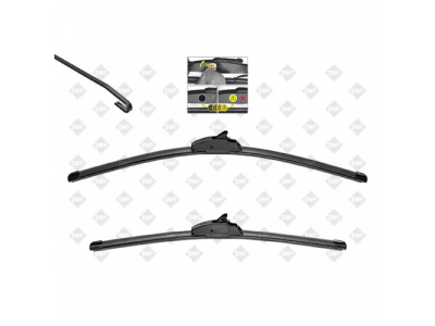 Щетки стеклоочистителя SWF VISIOFLEX,передняя, 2 шт., 288907741R, 288907953R, 600mm/24", бескаркасная