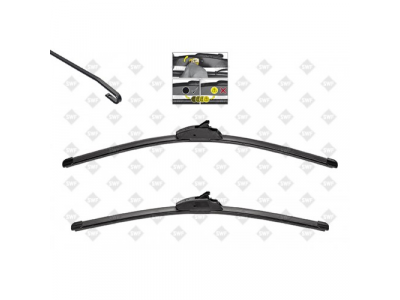 Щетки стеклоочистителя SWF VISIOFLEX, передняя, 2 шт., 3397118910, 600mm/24", бескаркасная