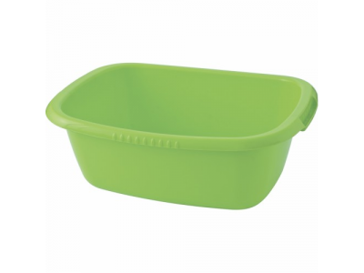 Таз пластмассовый прямоугольный 24л, зеленый //Elfe light/Россия