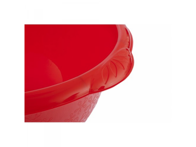 Таз пластмассовый круглый 16 л красный //ТМ Elfe /Россия