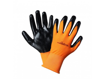 Перчатки с нитриловым покрытием "AIRLINE" с ценьным полиуритан покрытием ладони