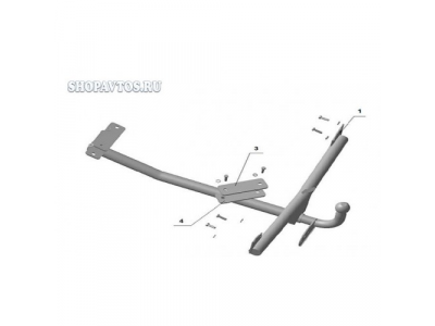 Фаркоп на Audi 80 B-4 седан 1991-1995гг.