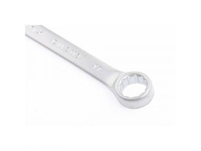 Ключ комбинированный, 17 мм, CrV, матовый хром// MATRIX