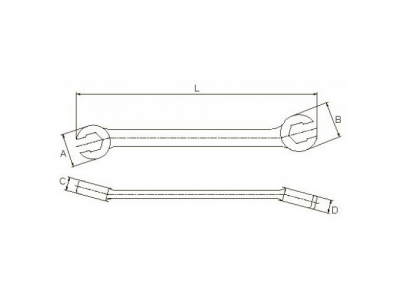 Ключ разрезной 10х11мм