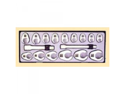 5172 Набор разрезных ключей-насадок 10-26мм 17пр.