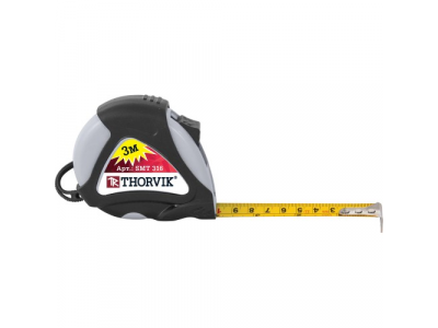 Рулетка в обрезиненном корпусе, 3 м