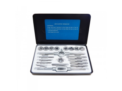 Набор метчиков и плашек 20пр. (метрич.) в метал.кейсе
