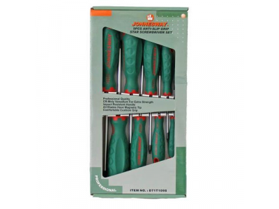 Набор отверток ANTI SLIP, Torx T8-T40, 9 предметов, D71T109S JONNESWAY