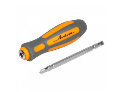 Отвертка двухсторонняя шлицевая SL6 и крестовая PH2 125мм