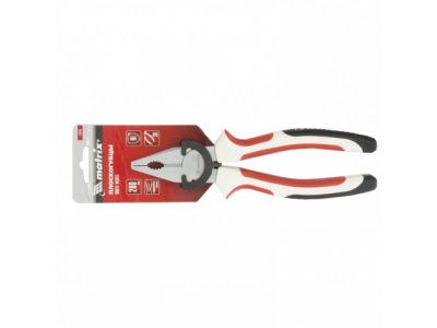 Плоскогубцы WHite Nickel, 200 мм, никелированные, трехкомпонентные рукоятки Matrix