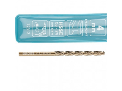 Сверло спиральное по металлу, 4,0 мм, HSS-Co GROSS