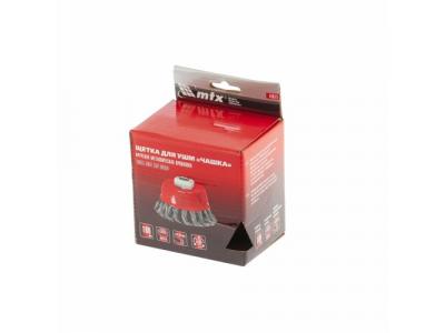 Щетка для УШМ, 100 мм, М14, "чашка", крученая проволока 0,35 мм// MTX