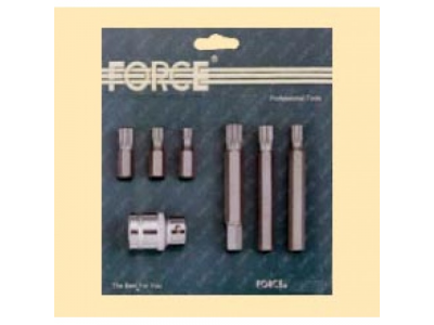 4072 1/2" Набор бит 10мм Spline 12гр. 7пр. c держ. бит