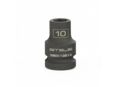 Головка ударная шестигранная, 10 мм, 1/2, CrMo Stels