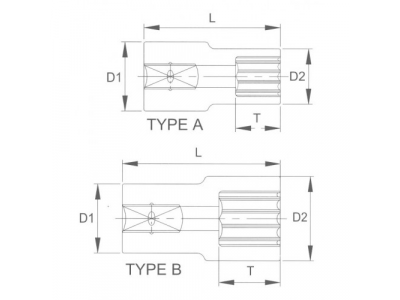 Головка торцевая super lock 1/2" 24мм