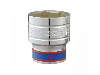 Головка торцевая стандартная шестигранная 1/2", 28 мм, KING TONY
