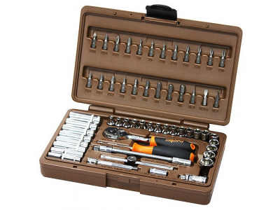 Универсальный набор инструмента 1/4" DR, 57 предметов, Ombra OMT57S