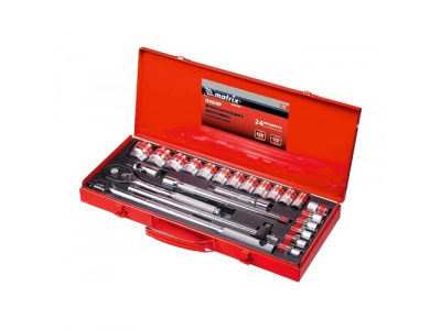 Набор шоферский с квадратом 1/2", 24 предм.// MATRIX MASTER