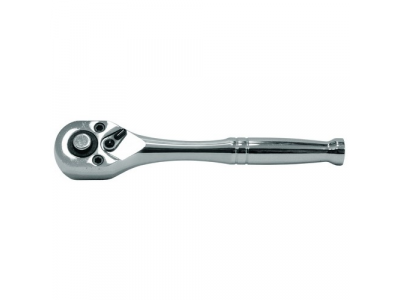 Рукоятка трещоточная 1/4"DR, металлическая ручка 72 зубца, Ombra 281401