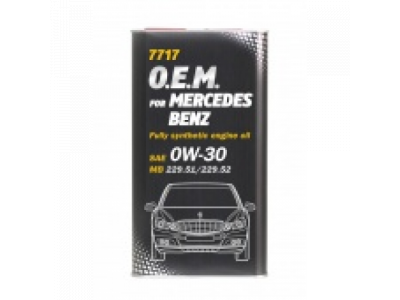 MANNOL 7717 O.E.M. for Mercedes Benz 0W-30 (1л.) metal