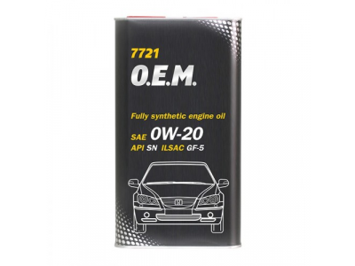 MANNOL 7721 O.E.M. 0W-20 for Honda Acura 1L metal