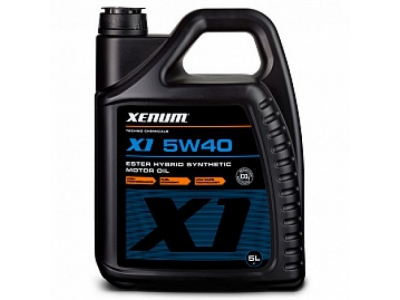 Моторное масло Xenum X1 5W40 с эстерами 5 литров
