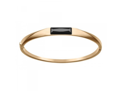 Женский браслет Mercedes Bracelet S, Crystal, Swarovski, pink gold colours / black