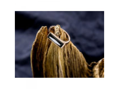 Женское кольцо Mercedes Ring, Crystal, Swarovski, pink gold colours / black