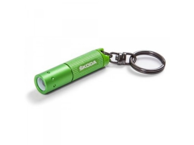 Брелок-фонарик Skoda Keyring - LED Lamp, Green, артикул 000087640F