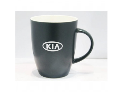 Керамическая кружка Kia Logo Ceramic Mug, Black, артикул R8480AC466K