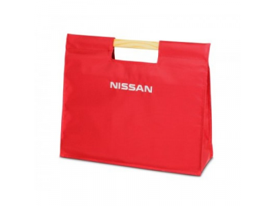 Сумка с деревянными ручками Nissan Shoping Bag, Red, артикул 99C14424CB