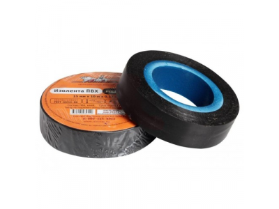 Изолента ПВХ, черная, 15 мм, 10 м AIRLINE