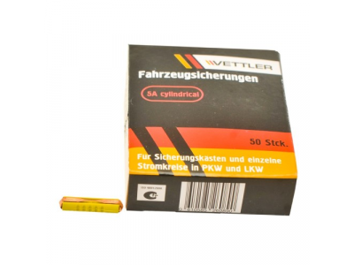 Предохранитель 5А цилиндрический VETTLER