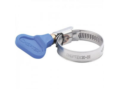 Хомуты металлические элемент крепления с формой ключа 50-70мм, 50шт/уп// СИБРТЕХ