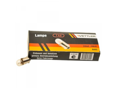 Лампа 24 V 4 W повторит, подсв фары BA9S VETTLER