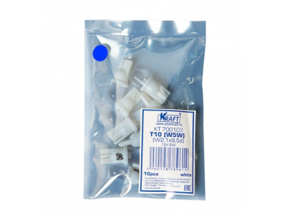 Светодиодная лампа T10 W5W (W2.1x9.5d) 12v blue